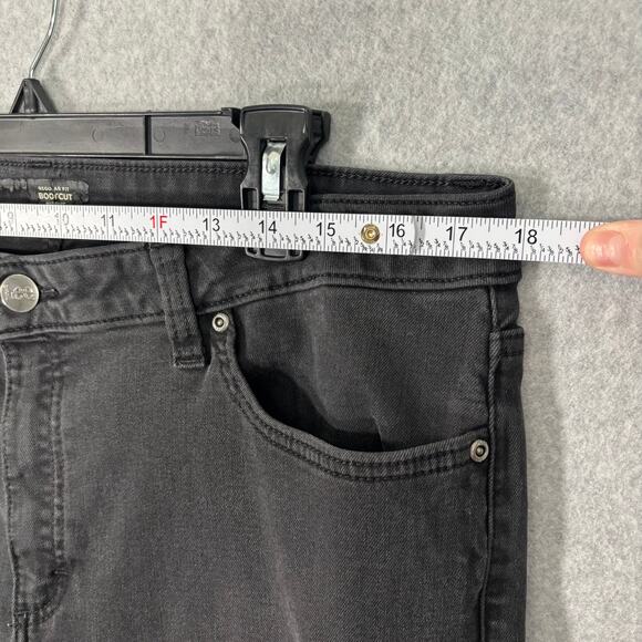 Lee Jeans Womens 18 Short Charcoal Bootcut Crop Ankle Mid Rise Stretch Petite - Picture 4 of 12